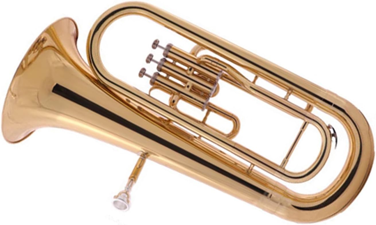 Euphonium Bb Major Three Key Brass Instrument Beginner's Playing Upright Keys Euphonium All-brass Instrument