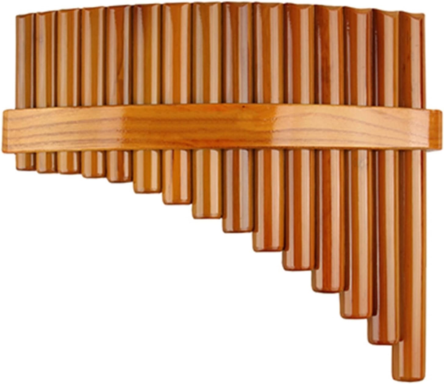 15 Pipes C Key Pan Flute Pan Pipes Woodwind Instrument Bamboo Pan Flute (Color : Left-Hand)