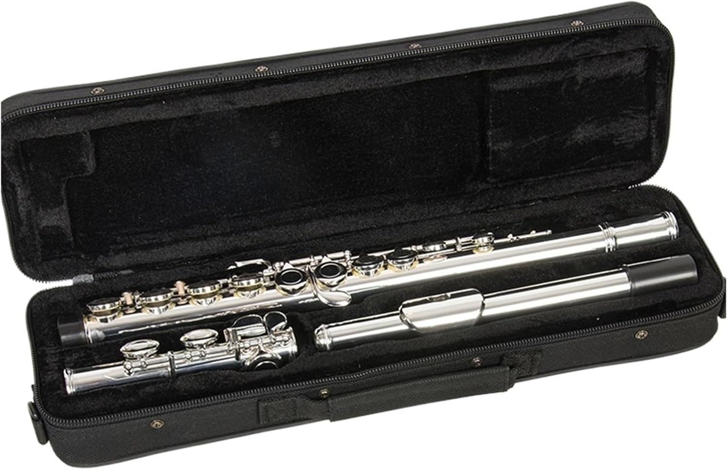 Wind Instrument 16 Hole C Key Silver Plated Flute