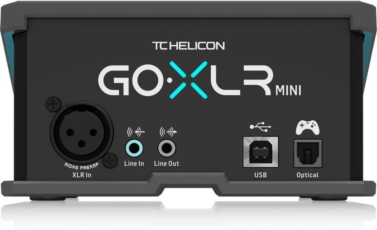 TC Helicon GoXLR MINI Online Broadcast Mixer with USB/Audio Interface and Midas Preamp, Officially Supported on Windows