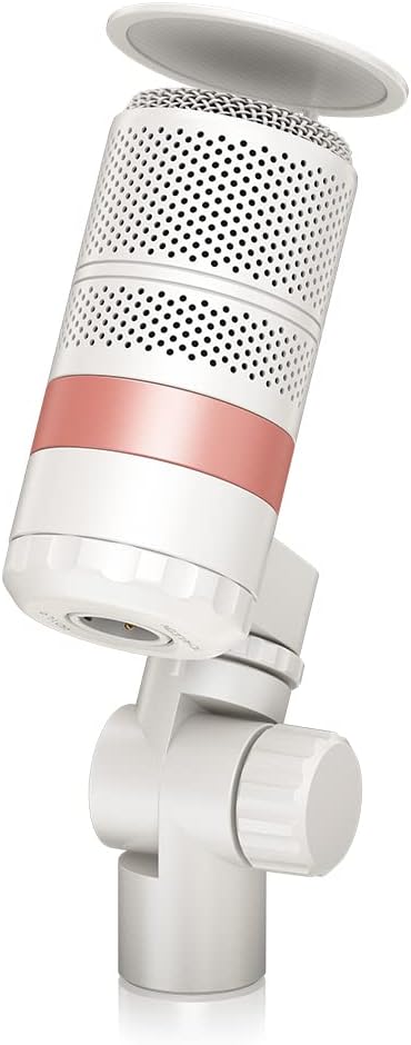 TC-Helicon GoXLR MIC-WH Dynamic Broadcast Microphone - White and TC-Helicon GoXLR MIC Cable Oxygen-Free 3.0 m (10 ft) Microphone Cable with XLR Connectors Bundle