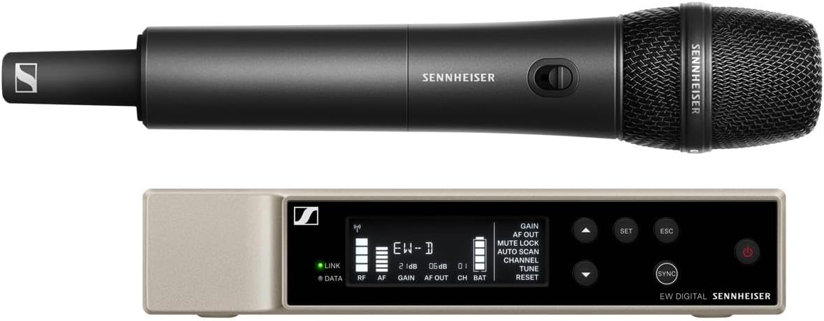 Sennheiser EW-D 835-S Dynamic Handheld Microphone Set, Black, XLR Connectivity