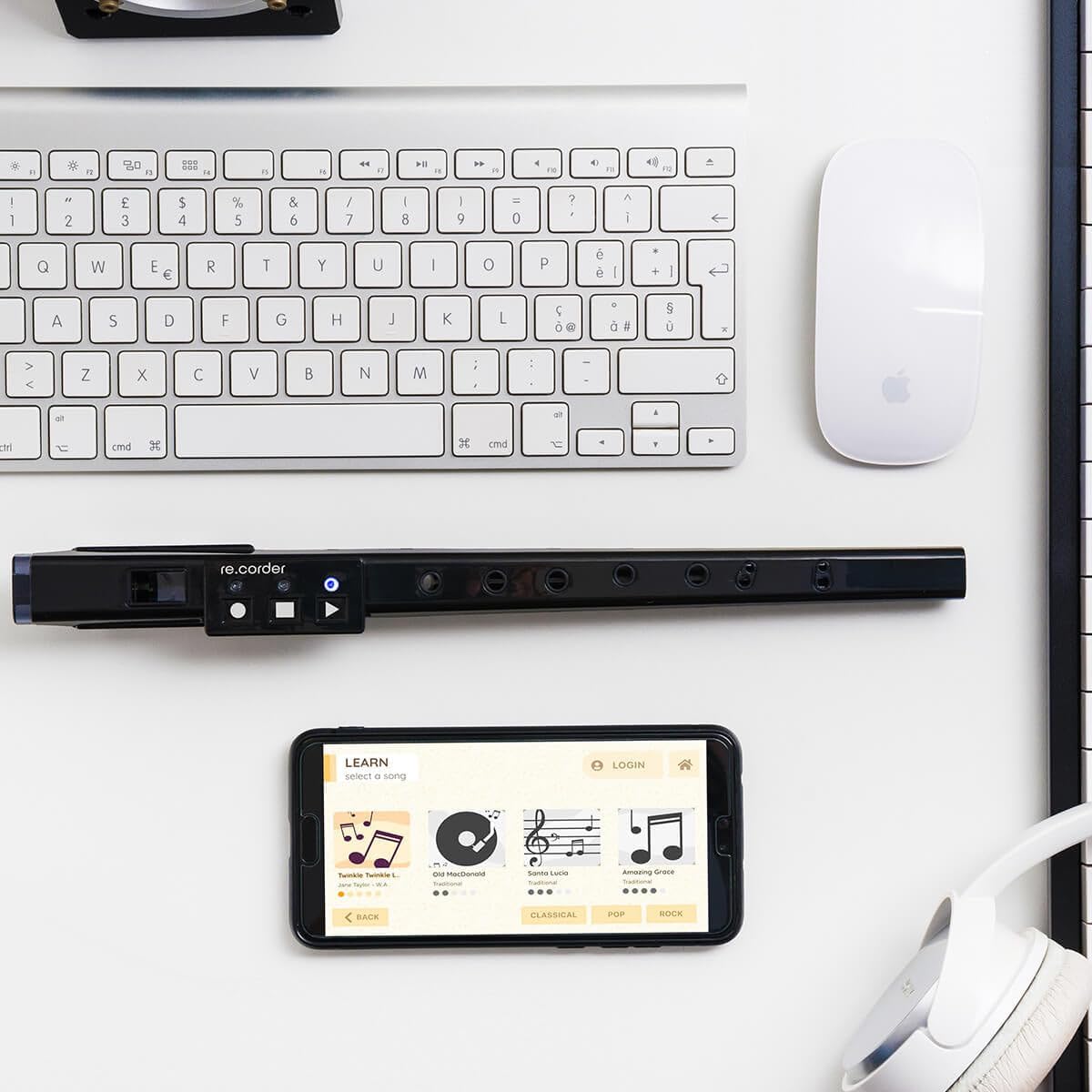 ARTinoise Re.corder Hybrid Acoustic and Electronic Recorder - Black