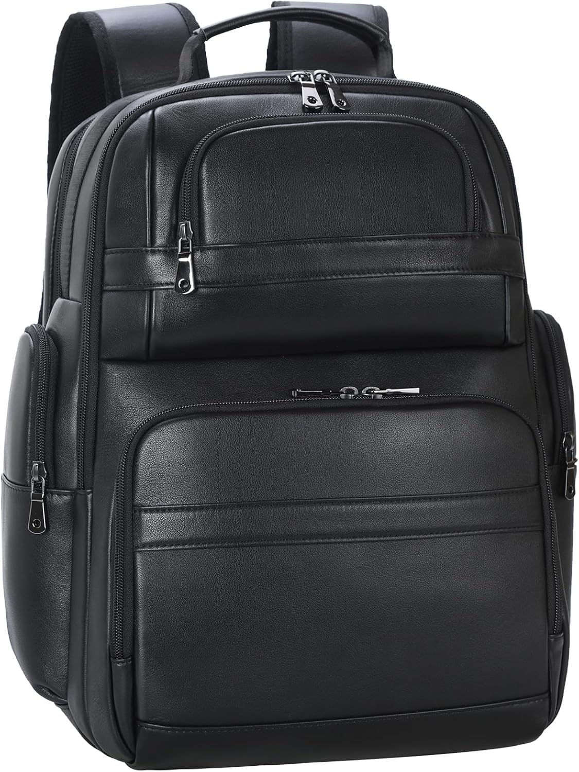 TIDING Men's Vintage Leather Backpack 15.6