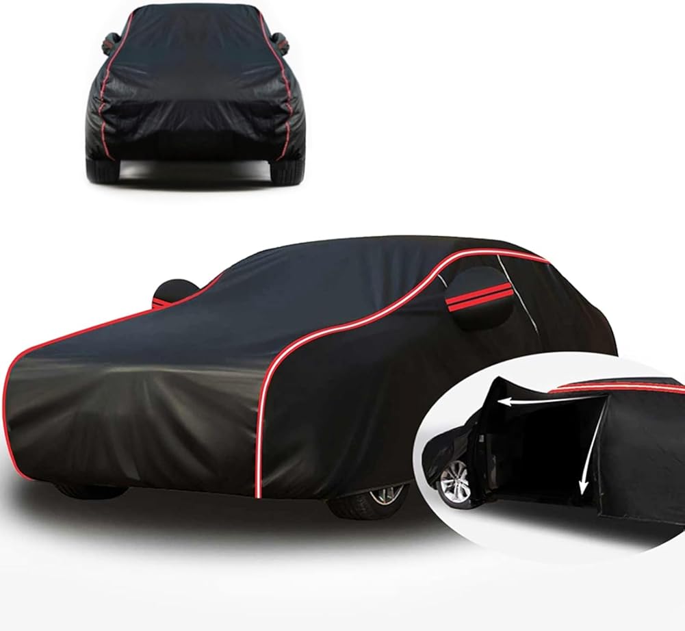 Generic Waterproof Car Cover Compatible with Chevy Camaro ZL1 2012-2024, Rainproof and Sunproof, Windproof and Snowproof, All-Weather Protection (Color : C, Size : with Cotton)