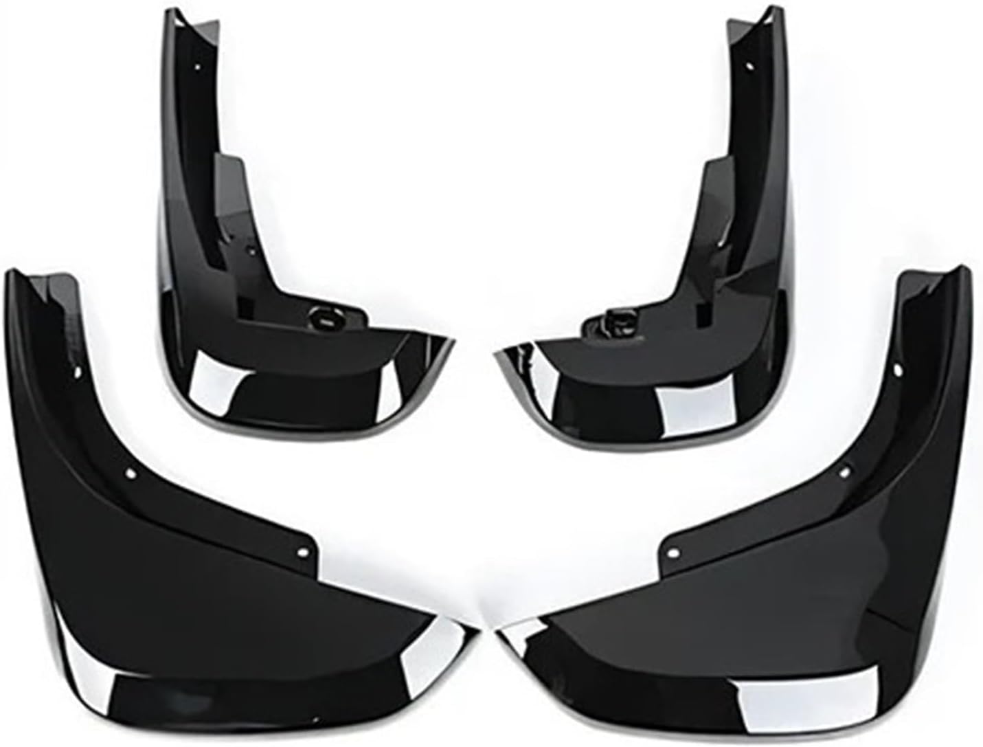 Defender Mudguard Soft PP Compatible for Land Rover Defender L663 90 110 Acceossories No Punching Mud Flaps Car Splash Guards(Gloss Black)