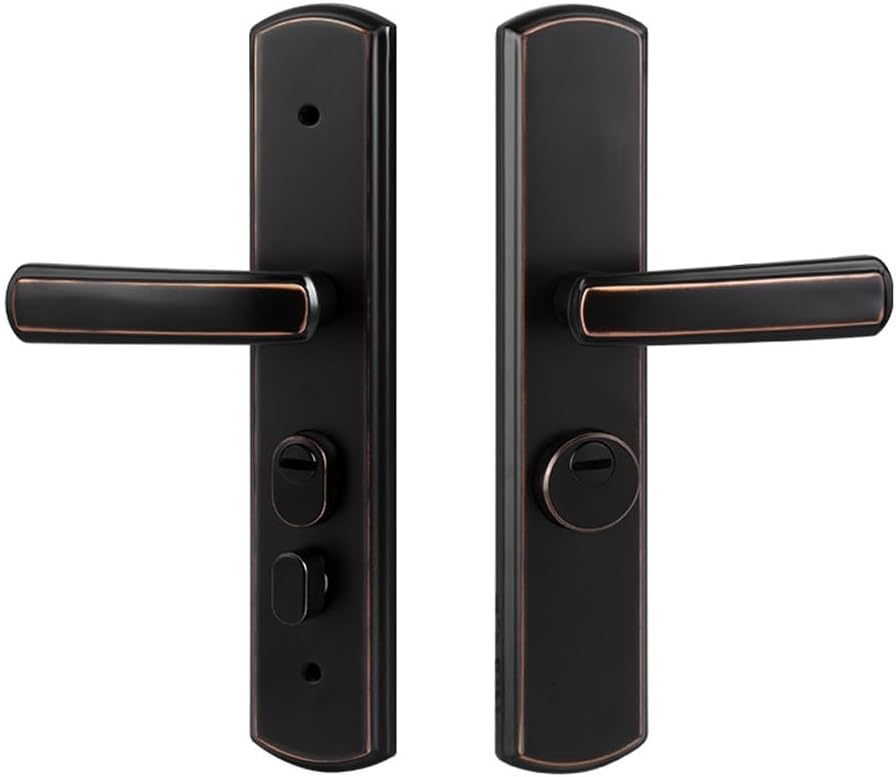 JSEIAJB Indoor Anti-Theft Bedroom Door Lock Handle Accessories Alloy Silent