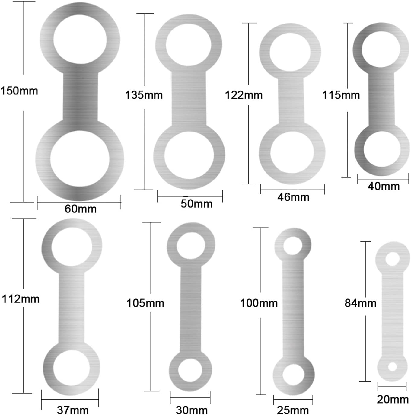 Saxophone Parts Leather Pad Tool Woodwind Instrument Accessory 8 Pcs Flat Pressure Pad Set Saxophone Repairing Tools Kit