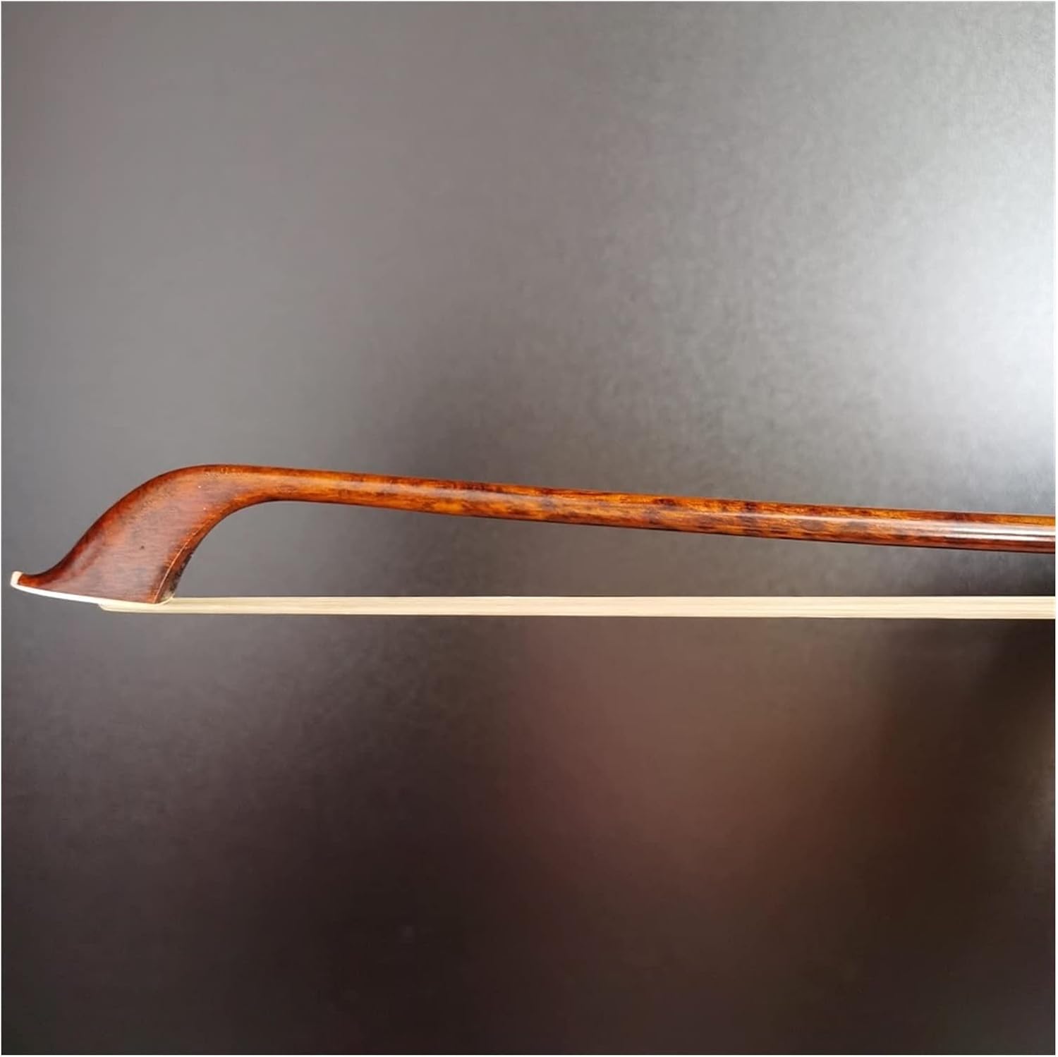 TSTS Bass Bow Snakewood Stick Ebony Blank Frog Baroque Style Nickel Silver Parts Full Size Violin Bow (Color : 4/4)