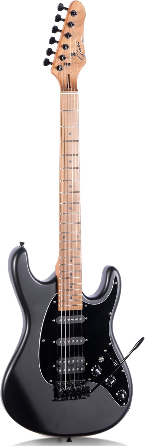 Grote Electric Solid Body Guitar Modern-GST For Beginners (Ebony)