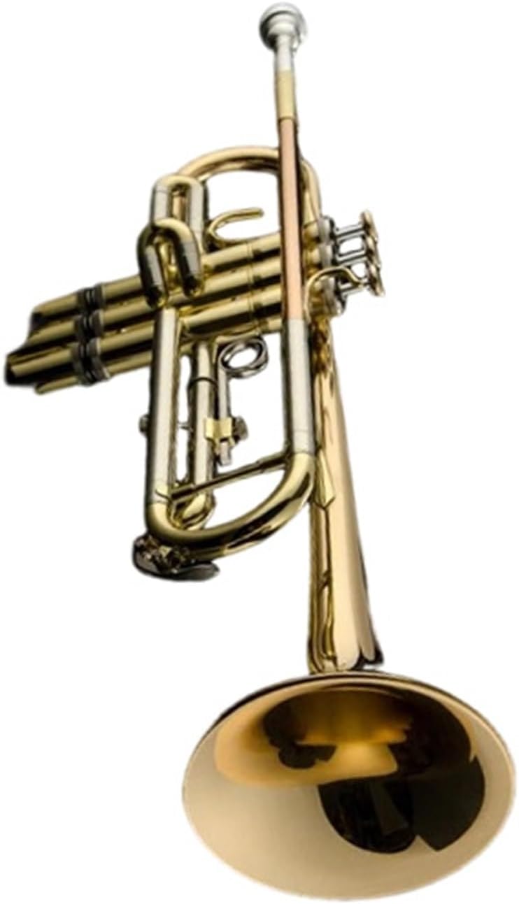 Trumpet Brass Set Professional Trumpet Brass Instrument Beginner Playing B Flat Lacquer Gold