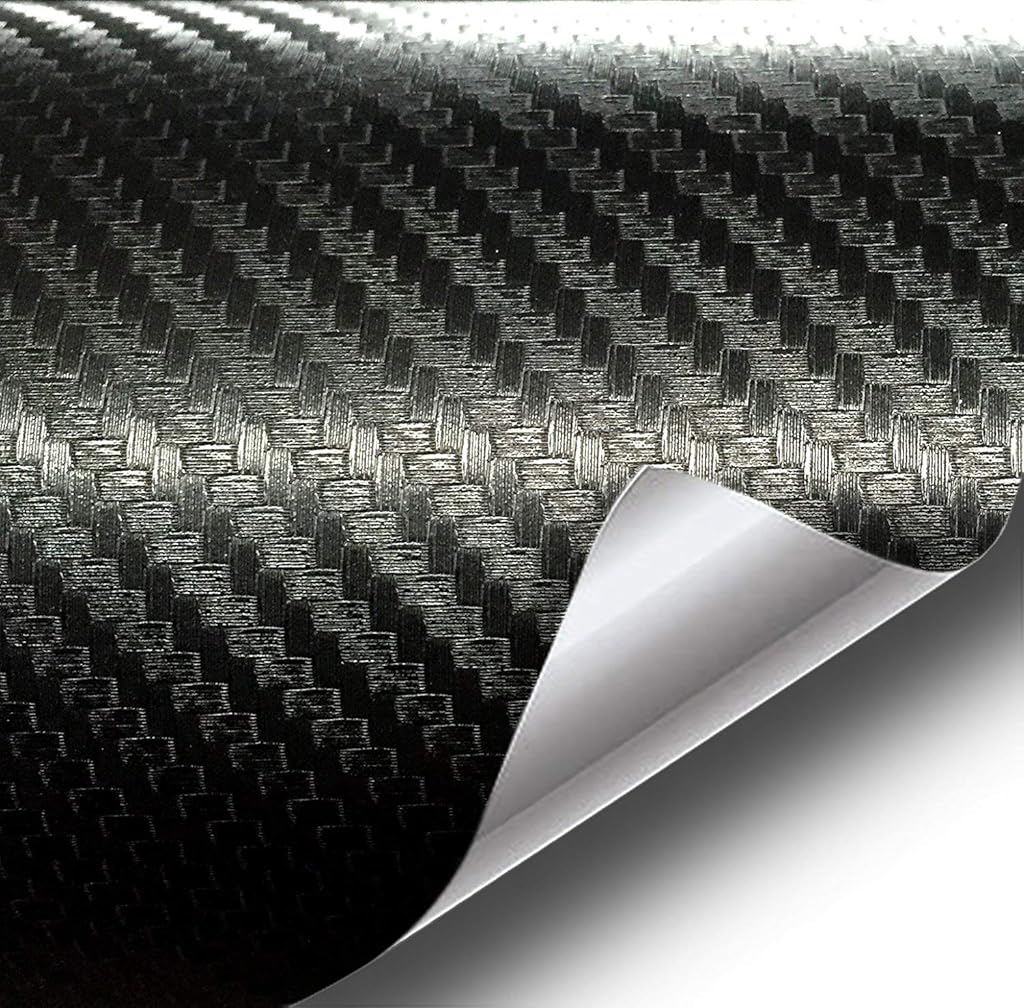 VVIVID® XPO Black Carbon Fiber Car Wrap Vinyl Roll with Air Release Technology (20ft x 5ft)