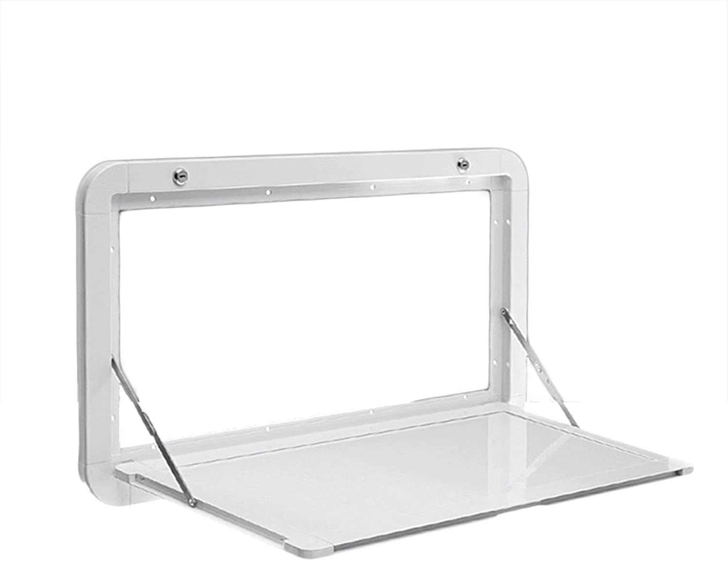 OUKANING Fold Down Wall Mount Desk Maximum load 55.11lb Aluminum Alloy Folding Wall Table 31.5