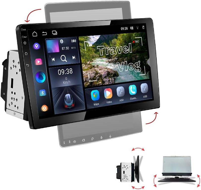 AMASE AUDIO Android 14 Car Stereo, Wireless Carplay Android auto, DSP+, 10.1