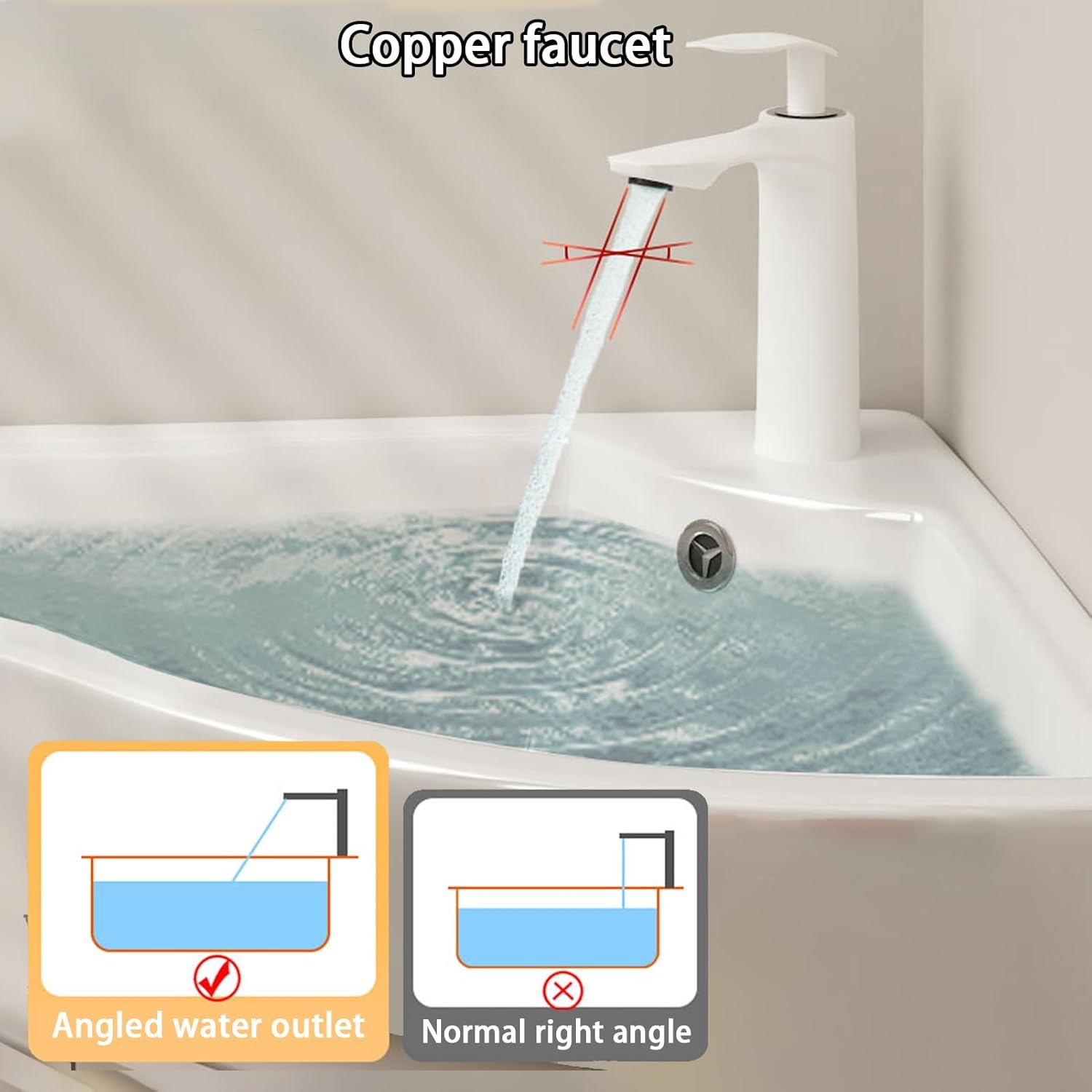 Corner Wall Mount Bathroom Sink, Corner Bathroom Vanity with Sink, Ceramic Corner Sink with Storage Container, Ceramic Wash Basin, Mirror Cabinets with Anti-Fog, for Small Space(33cm/13in)