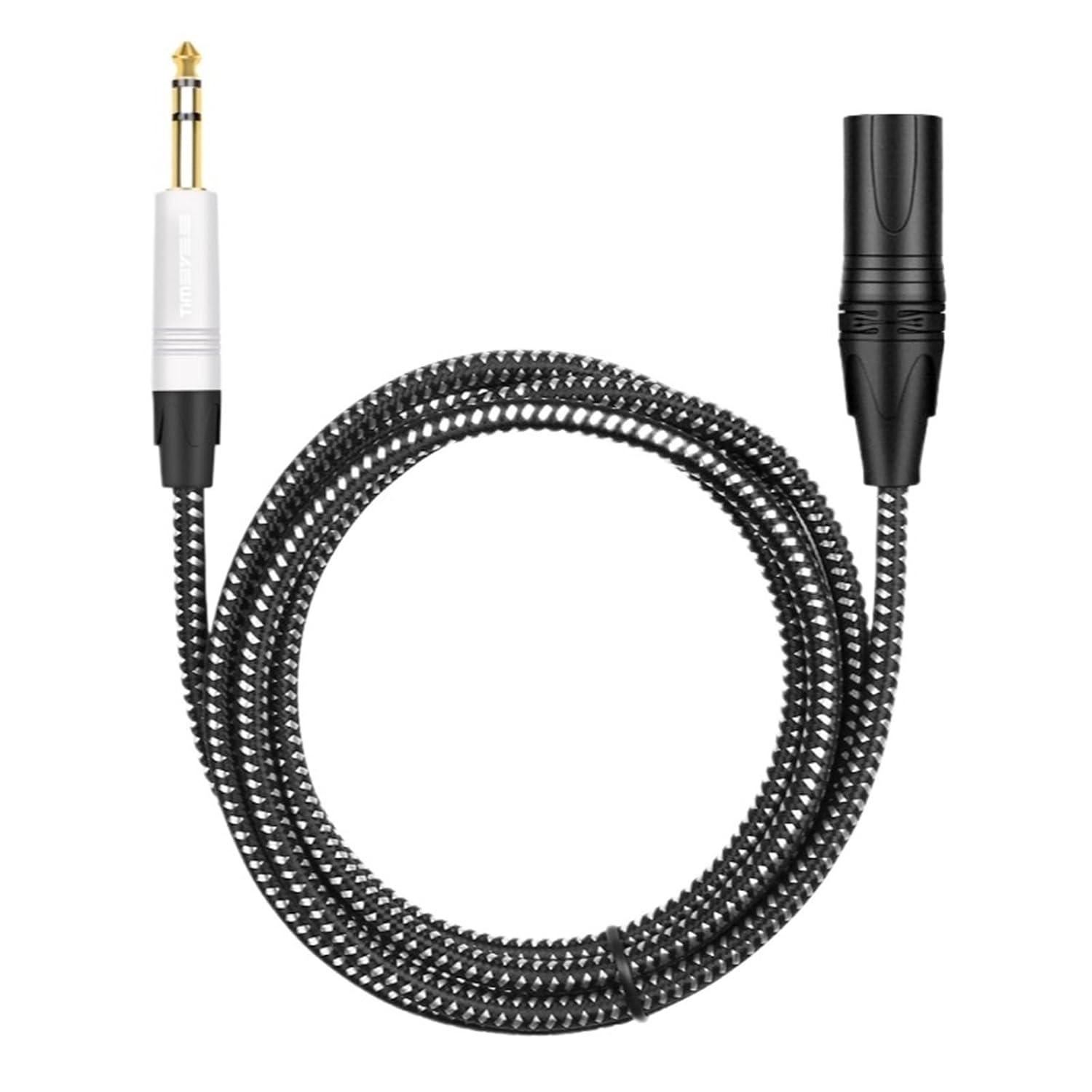 6.5mm Audio to XLR Male Audio Cable 1/4 inch TRS to 3-pin XLR Balanced Microphone Mixer Speaker Mic Guitar Audio Cable(2m)