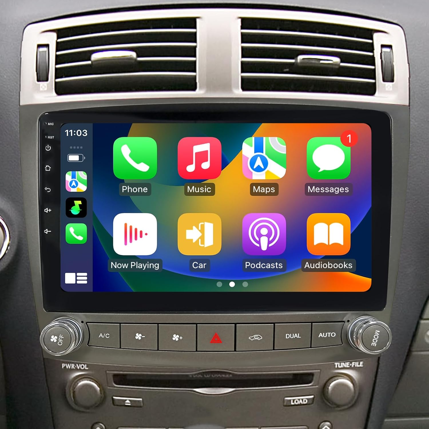 Car Radio for Lexus IS250 IS300 IS350 2006 2007 2008 2009 2010 2011 2012 8 Core 4G+64G Stereo 10 Inch Touch Screen with Wireless CarPlay & Android Auto WiFi GPS Navigation FM SWC HiFi Audio Head Unit