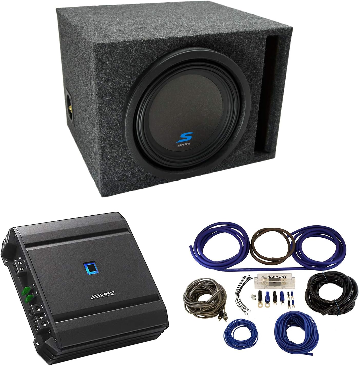 American Sound Connection Alpine Bundle Compatible with Universal Car S-W10D4 10