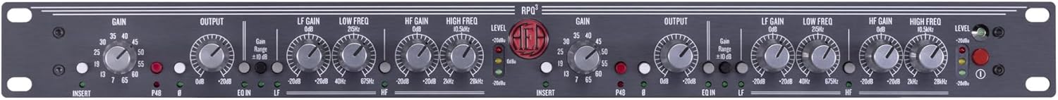 Ribbon Mics RPQ3 2-Channel Ribbon Microphone Preamp with P48 Curveshaper EQ