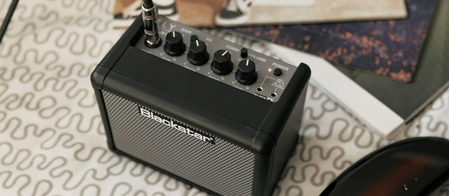 Blackstar Fly 3-3-watt 1x3 inch Compact Mini Bass Amp w/ 2 Channels and Emulated Line Out - Black