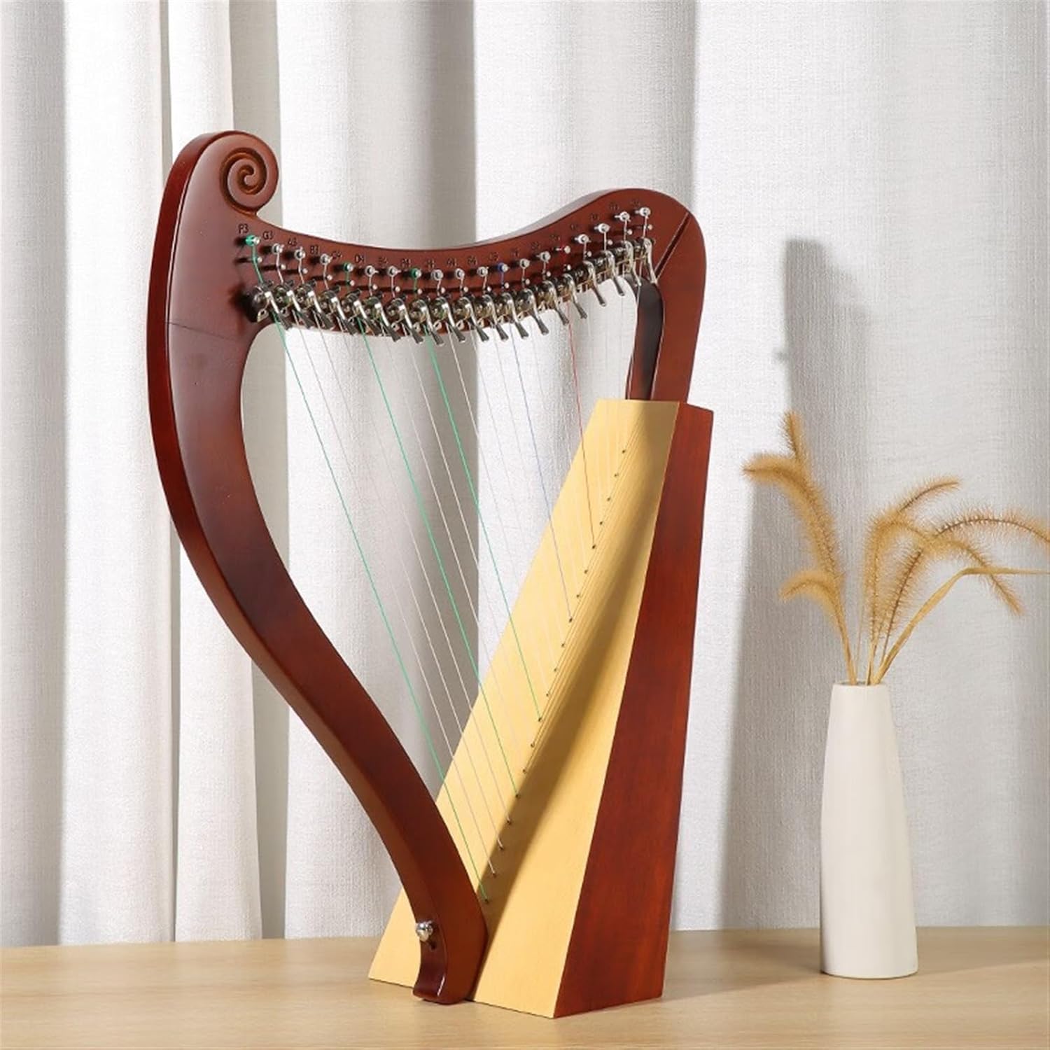 Lyre Harp Set Harp Beginners Easy To Learn Single Board 23 Sound Belt Accessories