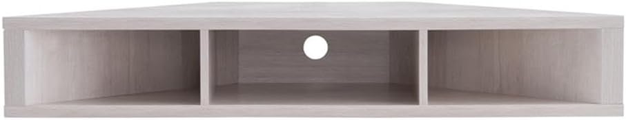 BOWERY HILL Corner Wood Wall Mounted Floating Shelf 42