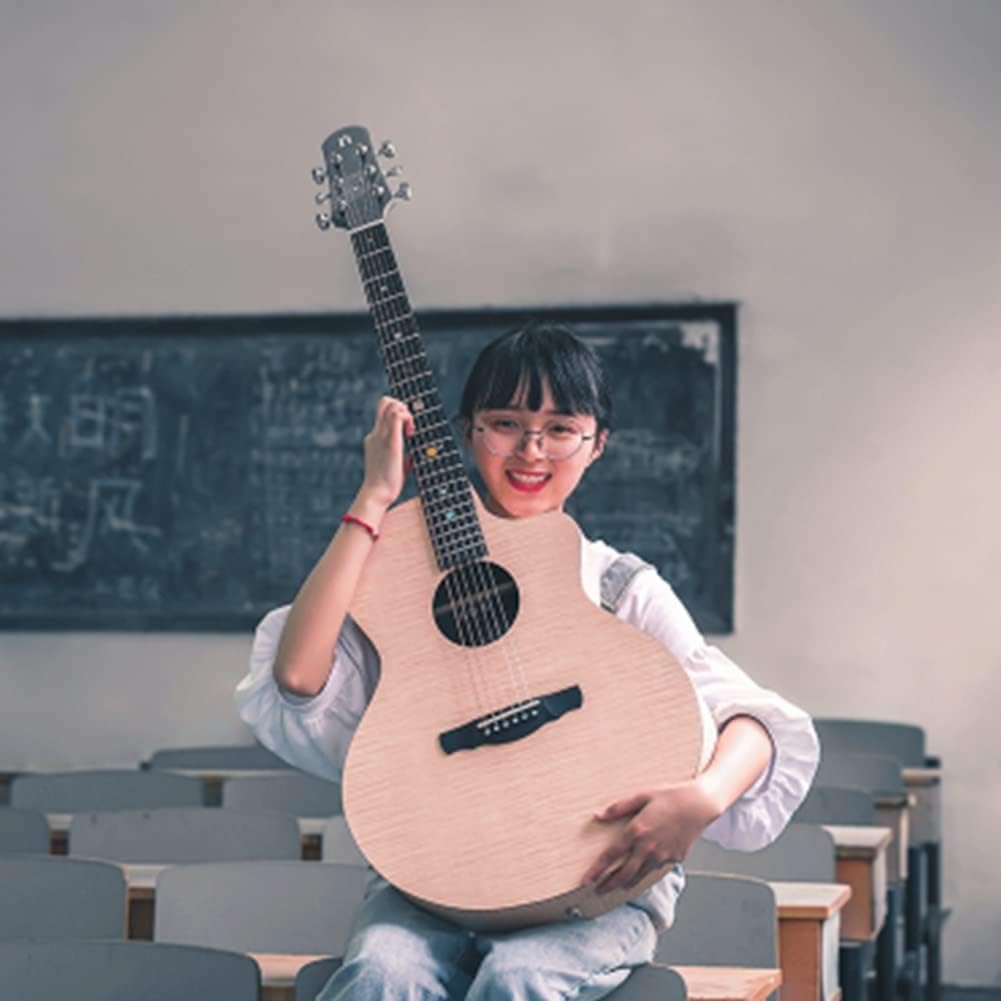 Guitar for Beginners, Precise Intonation Adjustment, More Balanced Tone, Smooth Playing, Hard and Non-deformable(Size:36 inches,Color:Black)