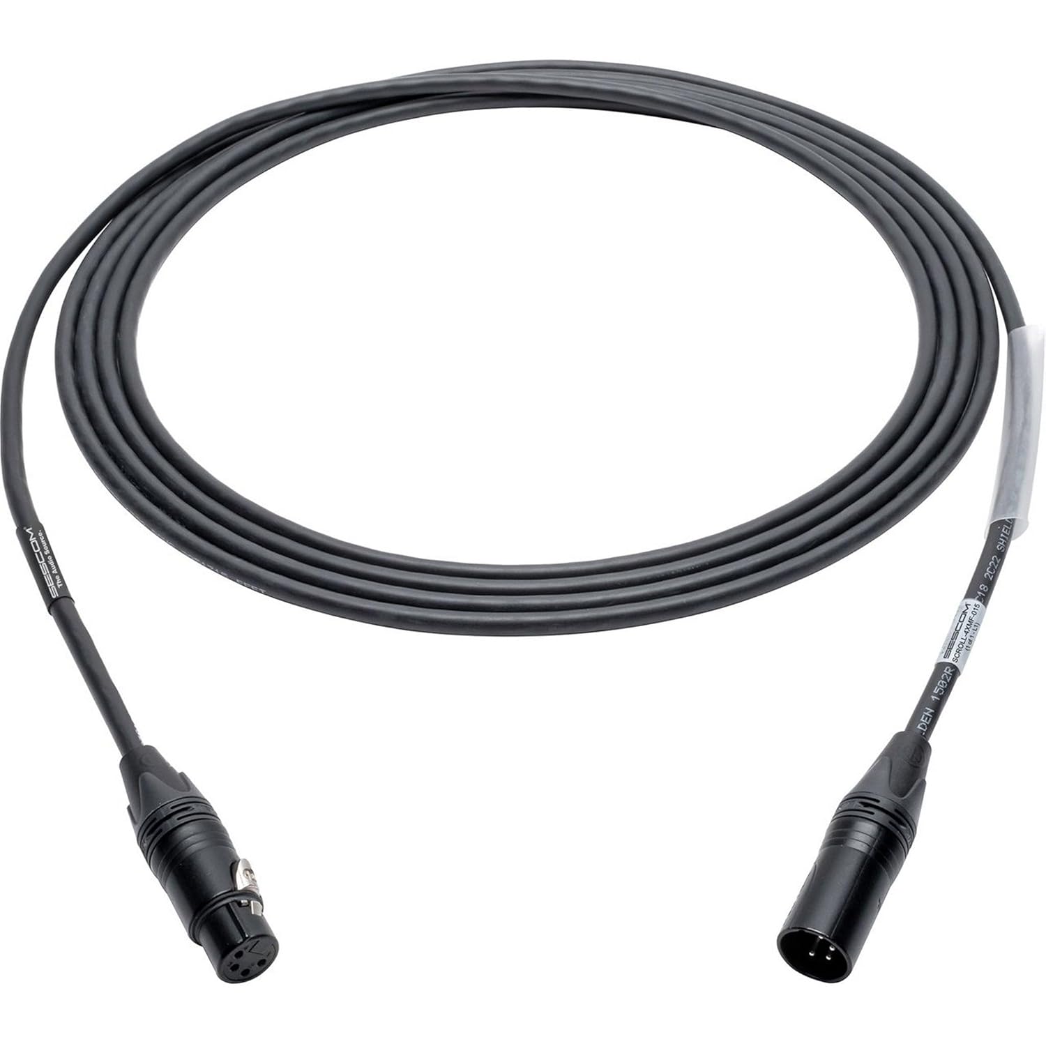 Sescom Scroller Cable Power and DMX Control 4-Pin XLR Male to 4-Pin XLR Female, 50 feet