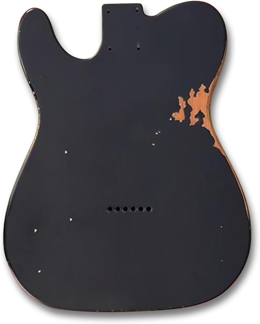 Sunsmile Relic Electric Guitar Body TL Style Nitro Top Alder Wood DIY Guitar Body S-S Route Relic Black.