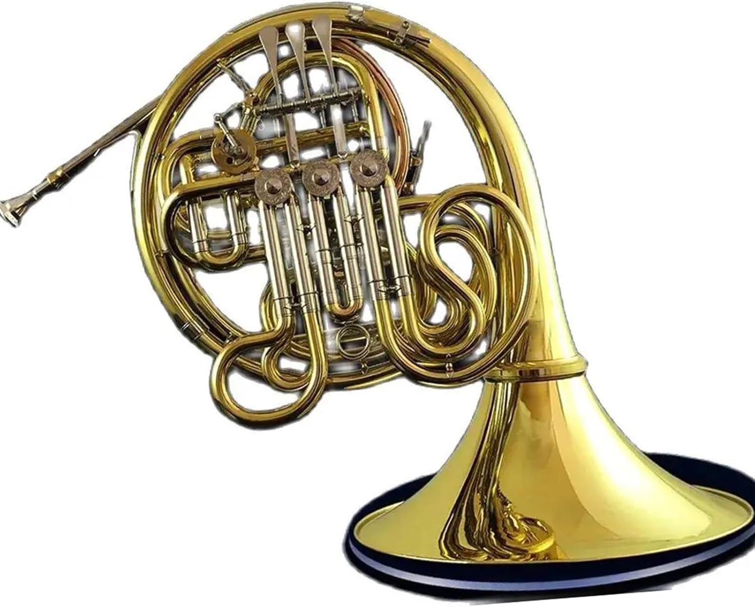 Brass French Horn Orchestra Brass Gold Lacquer F Tone Bb 4 Key Double French Horn