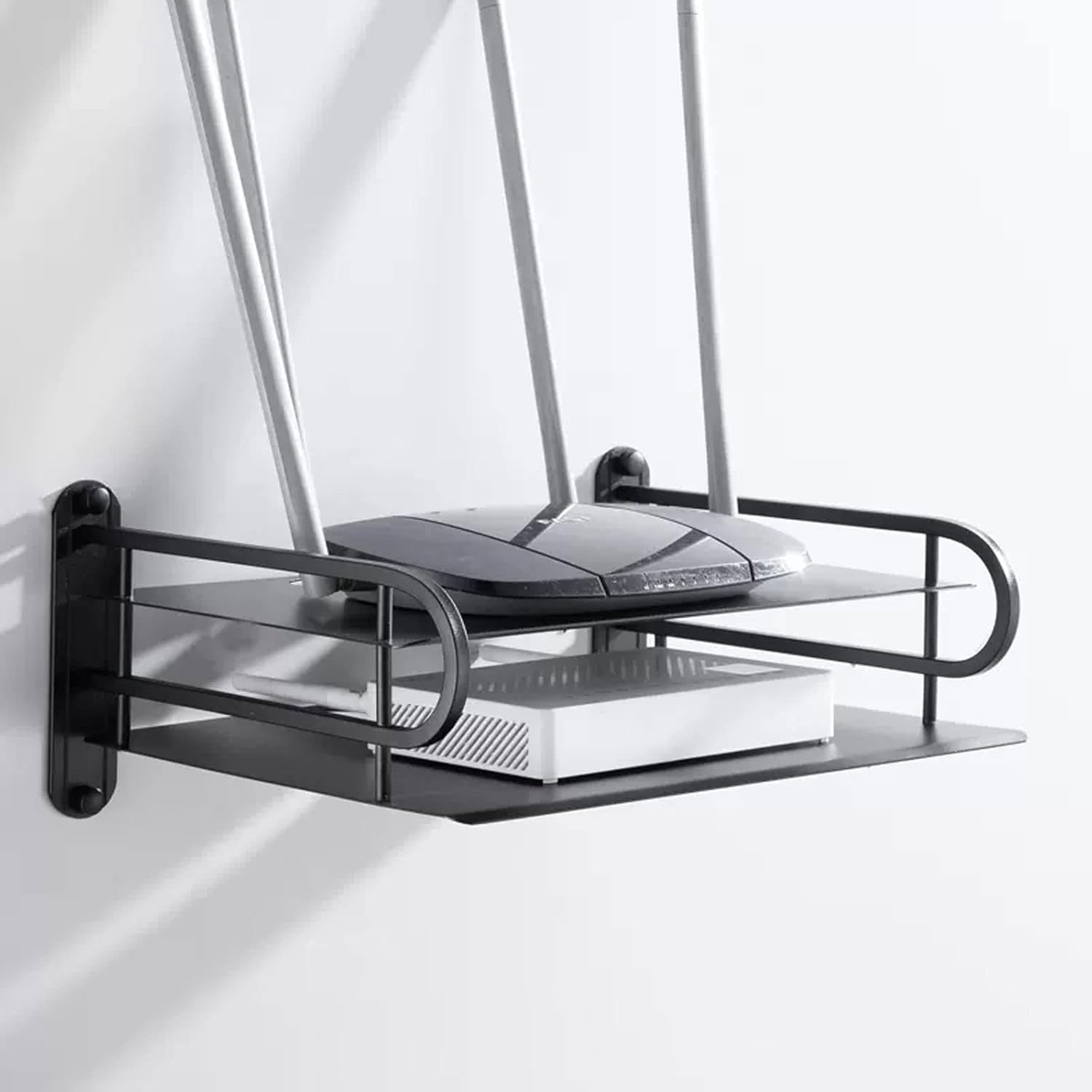 Wall Shelf Floating Shelf Router Set-top box Projector DVD players Shelf Multimedia Storage Shelf TV Console TV Stands Wall Mounted TV Shelf Wall Mount Entertainment Unit Wall Mount Corner Shelves