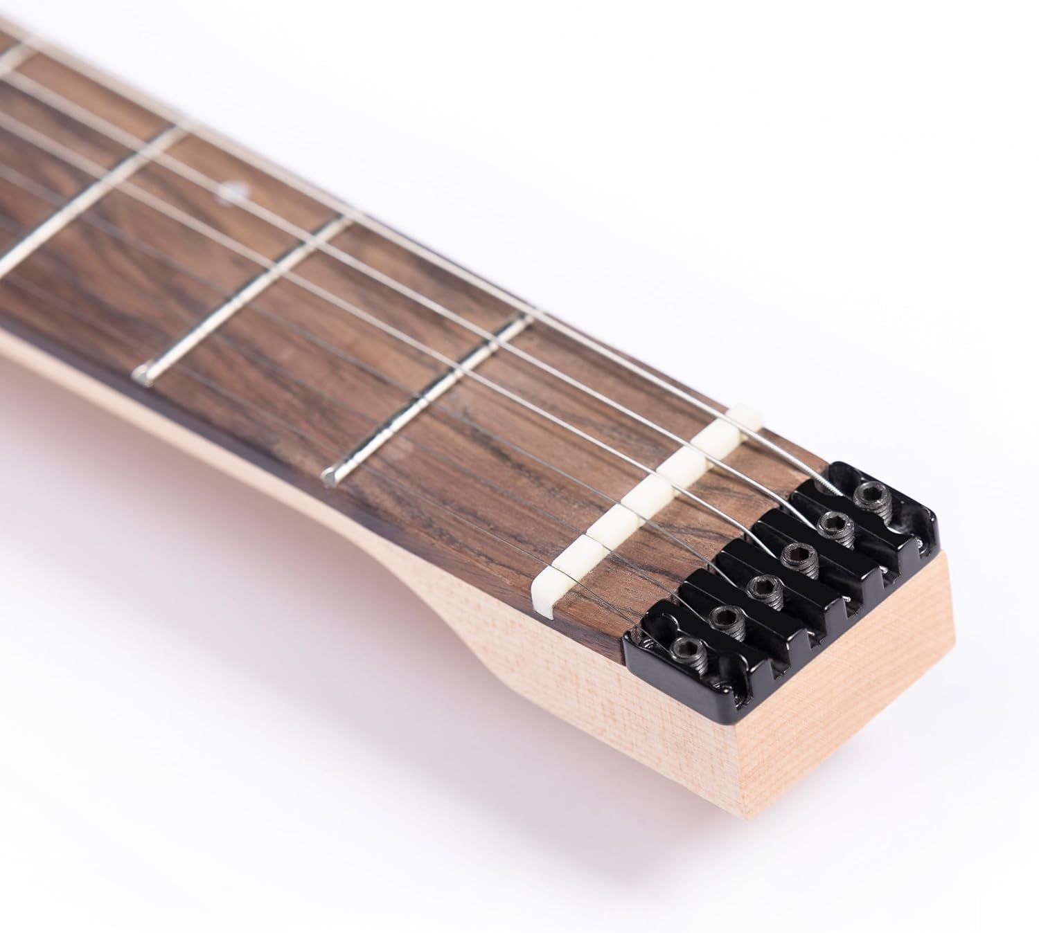 Grote Headless Electric Guitar Solid Mahogany Body Canadian Maple Neck Model GRHL-03 (White)