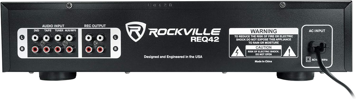 Rockville REQ42-B Dual 21-Band Graphic Equalizer, 19