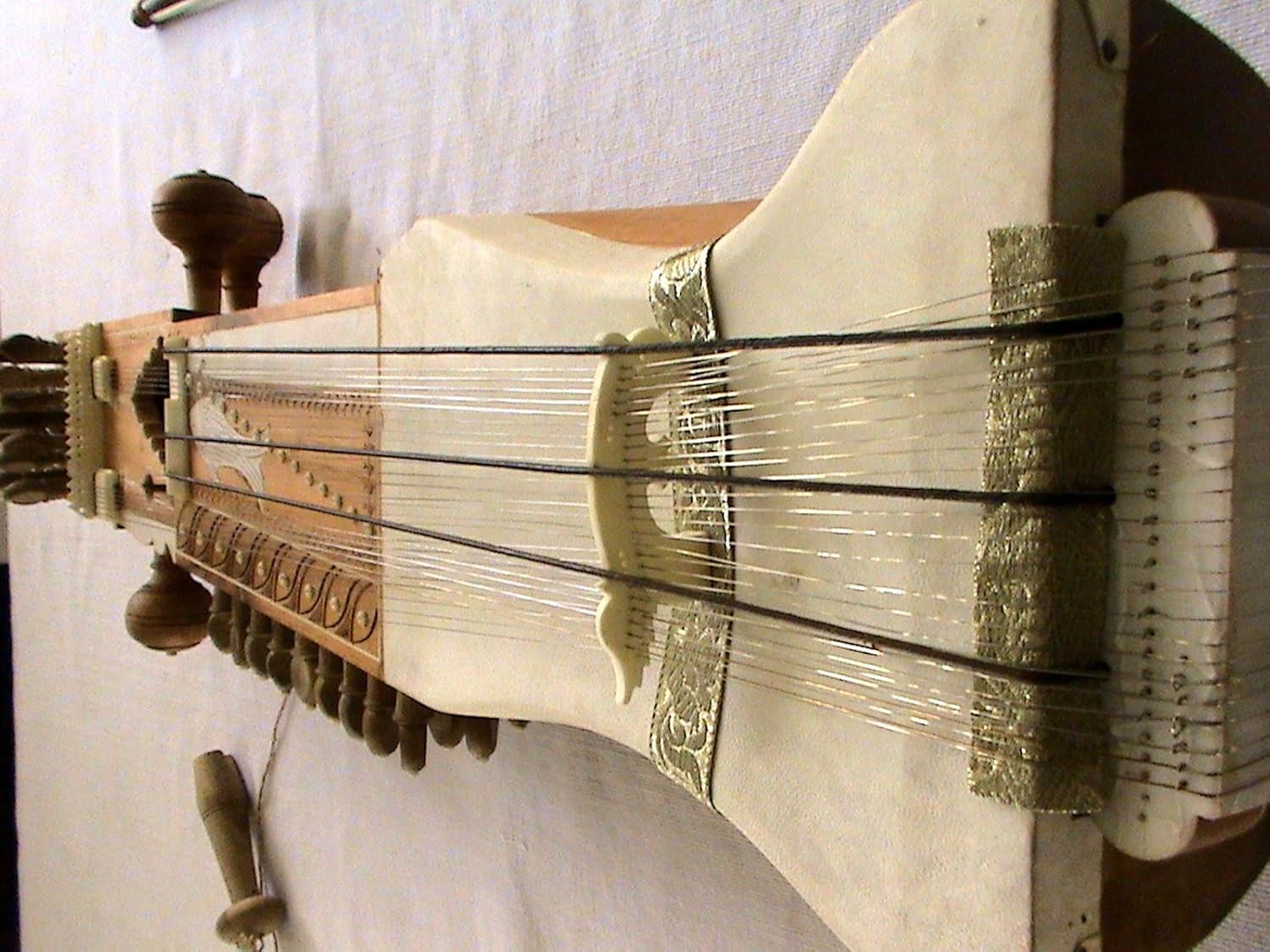 Concert Kalawati Sarangi made of Tun with Bow rosin tuning wrench and bag