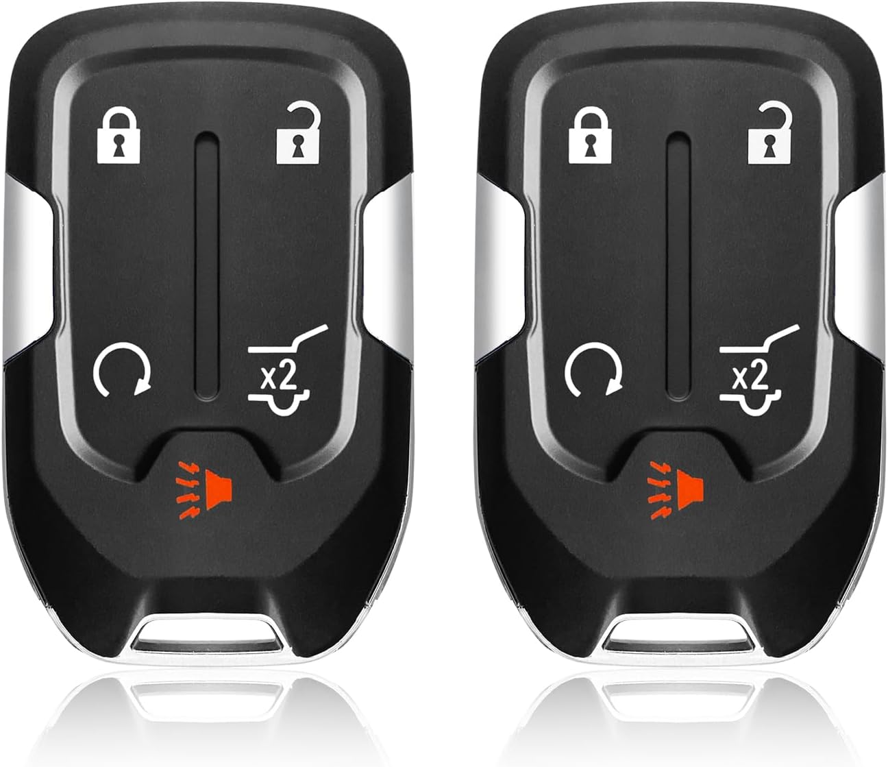 Car Key Fob Remote Keyless Entry Control HYQ1EA 433MHz 5 Button Replacement for 2017-2020 GMC Acadia Terrain - 2 Pack