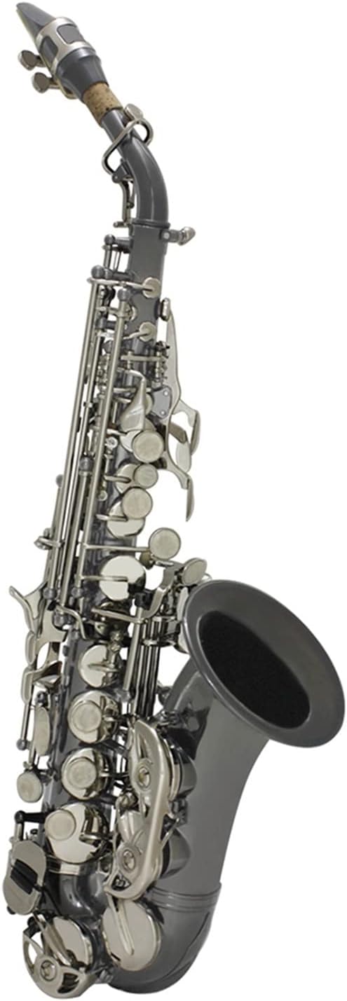 Saxophone B Flat Woodwind Instrument Black Nickel Curved Sax