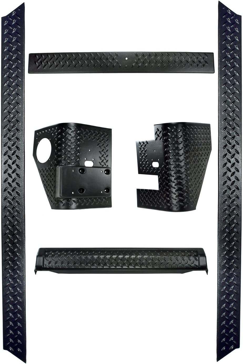 Rugged Ridge | Body Armor Kit, 6 Piece | 11650.51 | Fits 1997-2006 Jeep Wrangler TJ