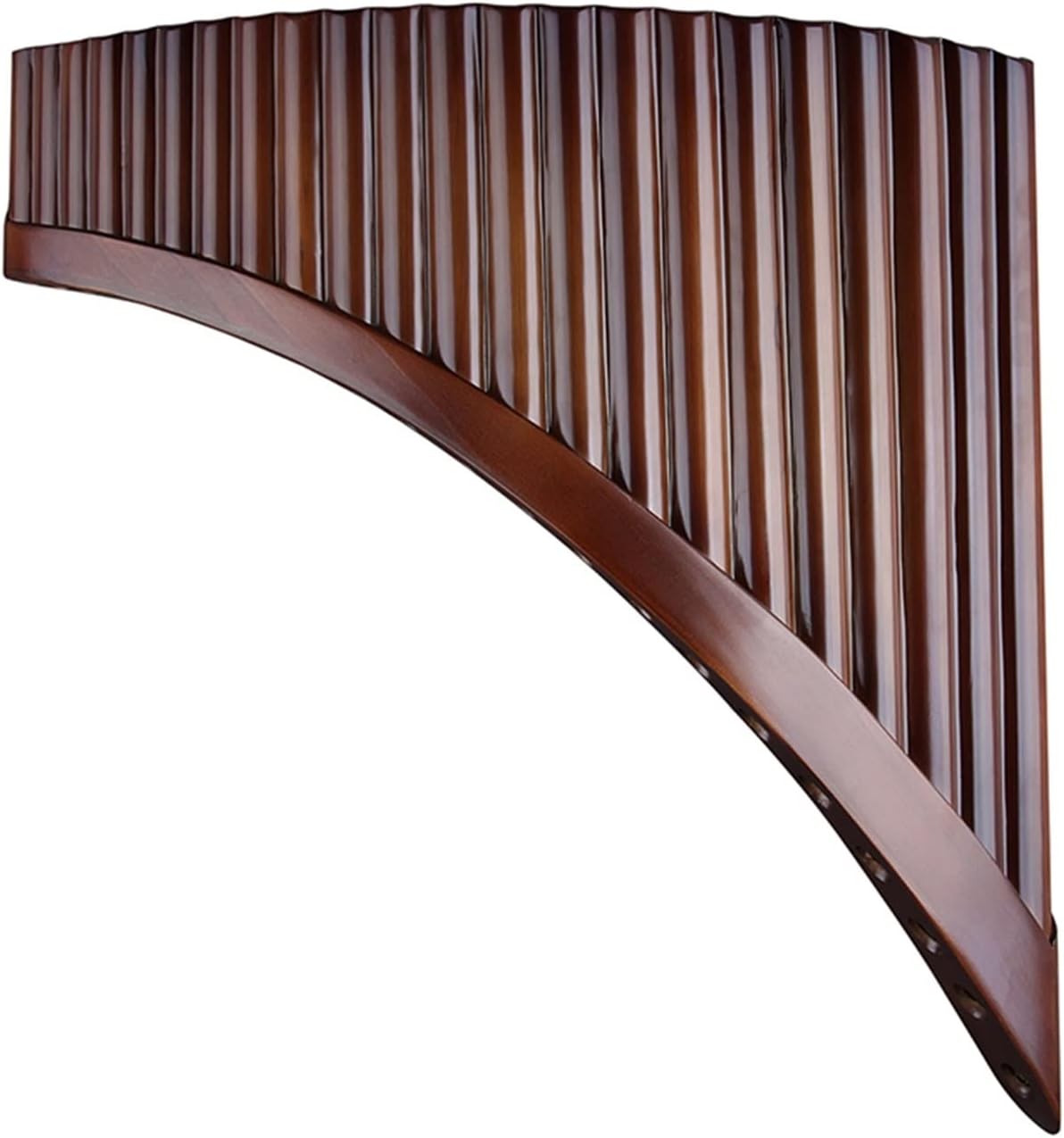 PanPipes Woodwind Instrument 22 Pipes Pan Flute C Key Brown Colour Flute Folk Woodwind Instrument Handmade Pan Pipe