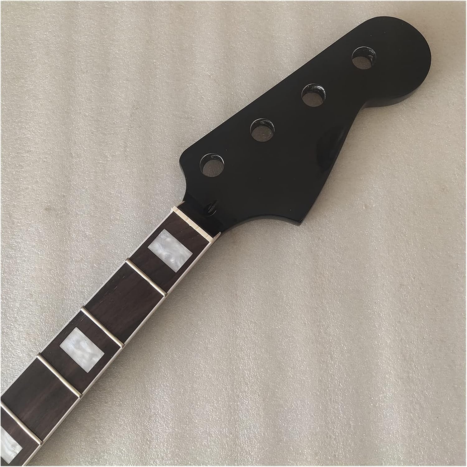 LYNLYN Guitar Neck Maple 21 Frets Bass Neck Replacement 4 String Rosewood Fingerboard 34 Inch Black