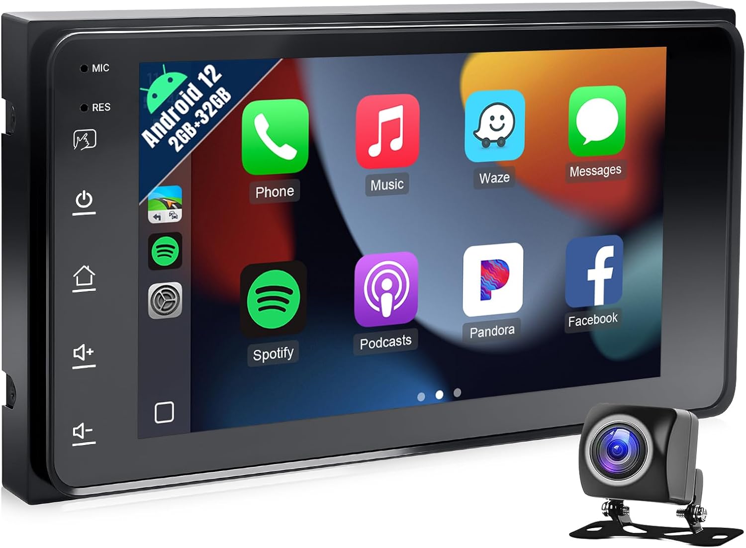 Naifay Android Car Radio for Toyota 4Runner 2003-2009 & Tundra 2003-2006 & Sequoia 2003-2007 Stereo, 7inch IPS Touch Sreen for Corolla with CarPlay Android Auto Bluetooth GPS SWC (Non-J.B.L Version)