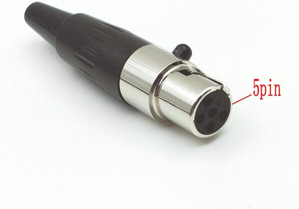 Davitu Electrical Equipments Supplies - 100pcs Mini XLR Female 3pin 4pin 5pin 6pin Audio Microphone connector - (Pins: 3pin)