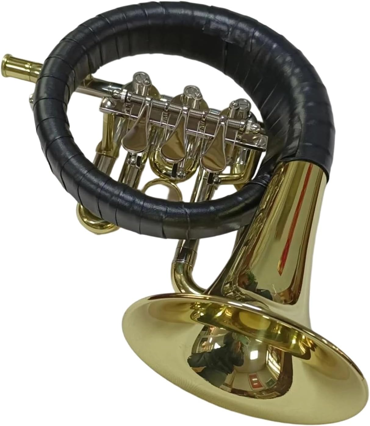 4 Key French Horn Gold Lacquer Rotary Valve Professional French Horn Suitable For Beginners And Adults