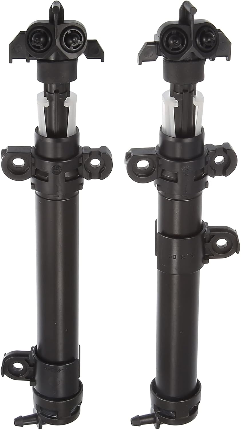 Left Right Headlight Washer Nozzle Jet Fit for Jaguar - 2 Pcs Black