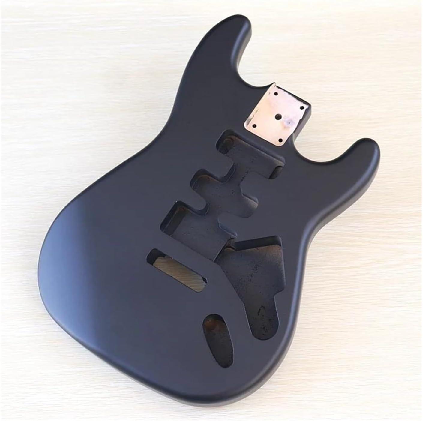 Guitar Body Guitar Replacement Parts Electric Guitar Body Poplar Wood Electric Guitar Barrel For DIY Electric Guitar Multicolor(Matte black)
