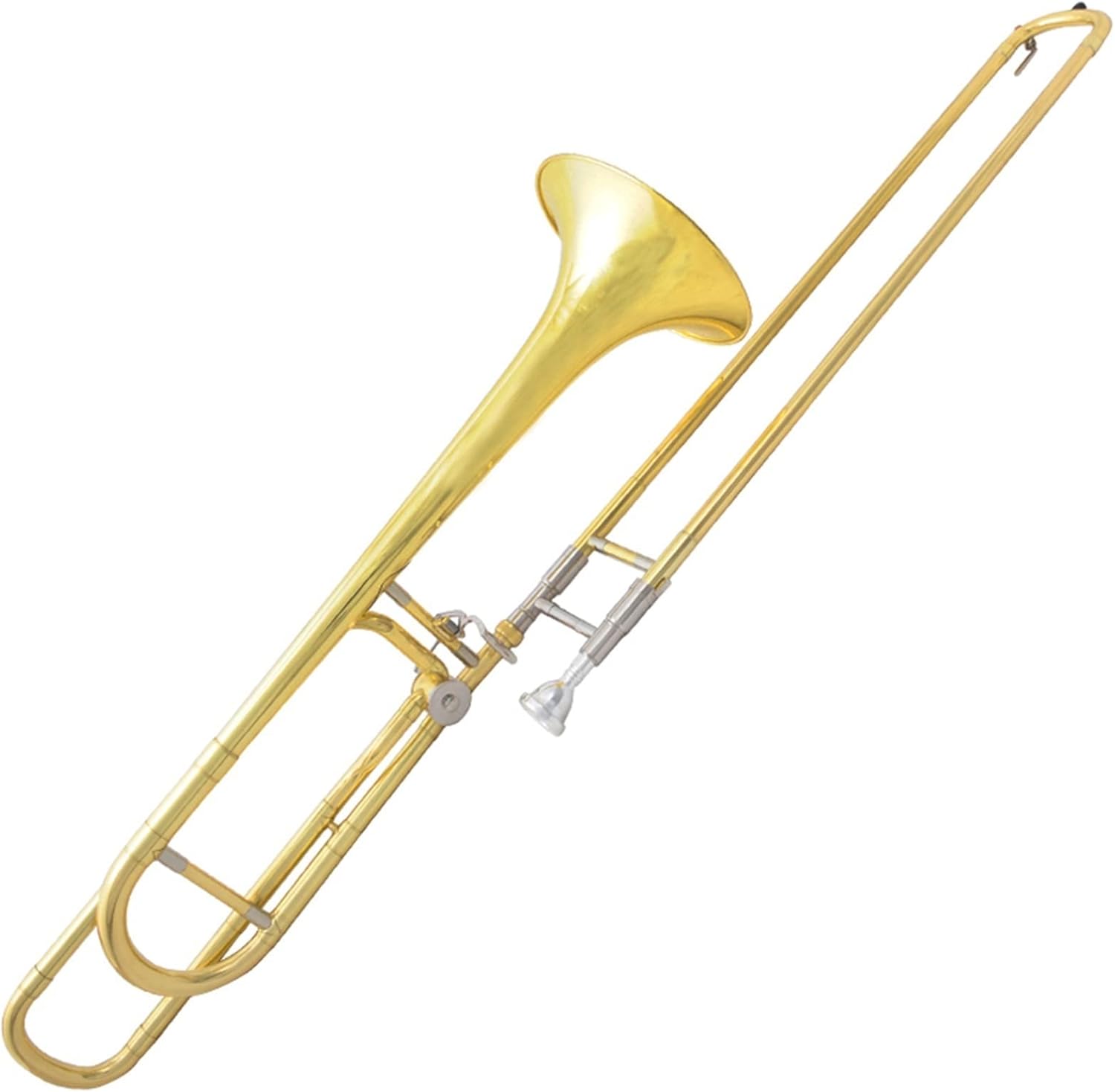 TSTS Tenor Trombone B/F Flat with The Mouthpiece with Case,Gloves,Gold Brass Wind Instruments Beginner Trombone