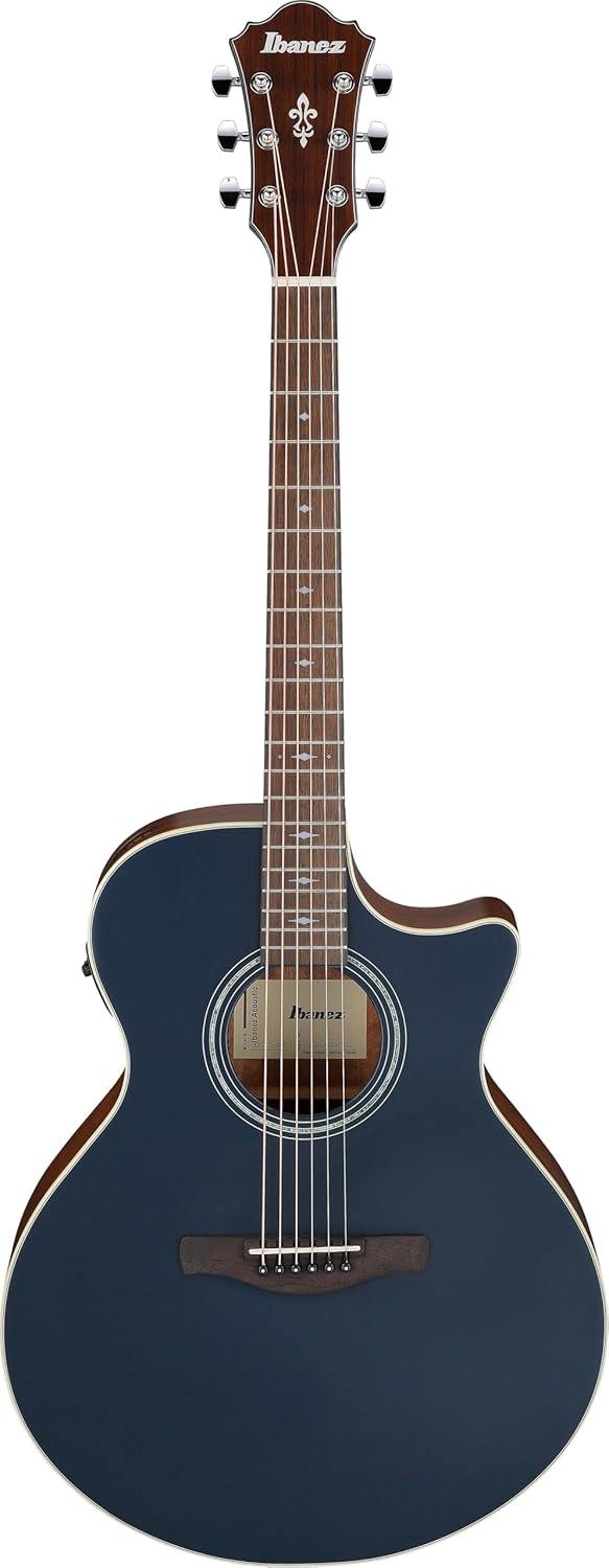Ibanez AE100 Acoustic-electric Guitar - Dark Tide Blue Flat