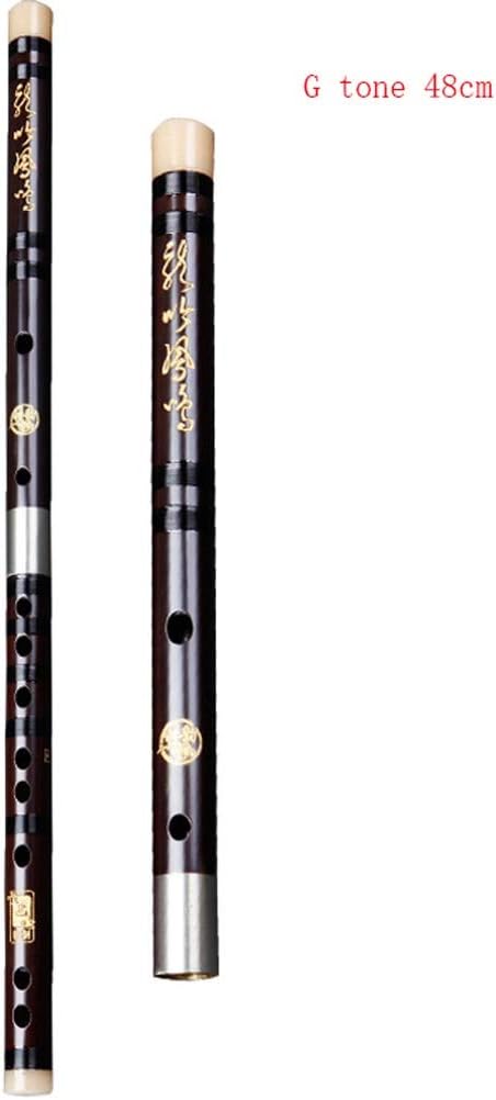 Flute Bamboo Flute Playing Old Mahogany Flute Woodwind Instrument for Beginner Professional Study Level Bamboo Flute C Flute Musical Instrument (Color : G)