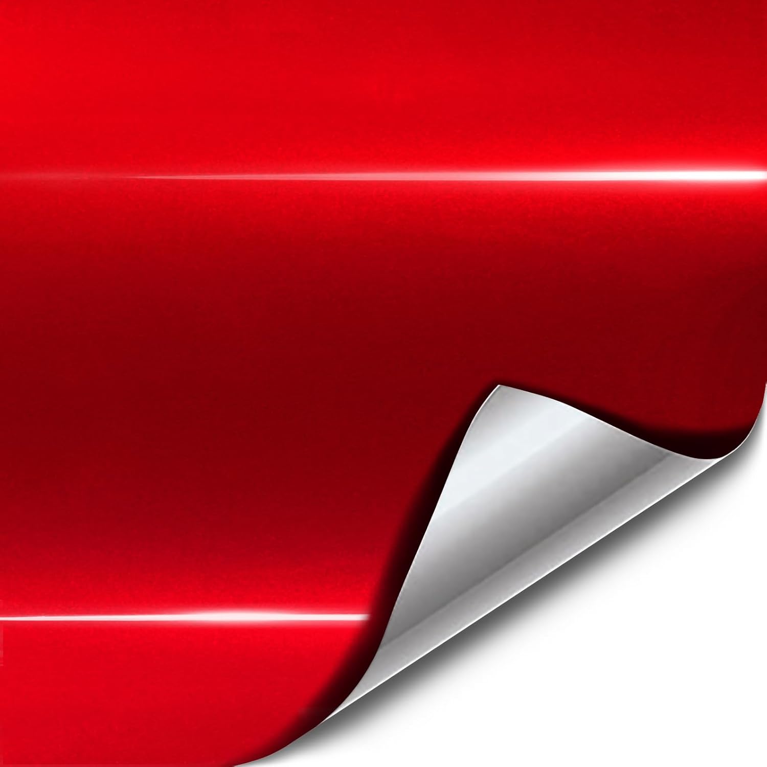 VViViD+ Gloss Liquid Metal Red Vinyl Car Wrap Film (10ft x 5ft)