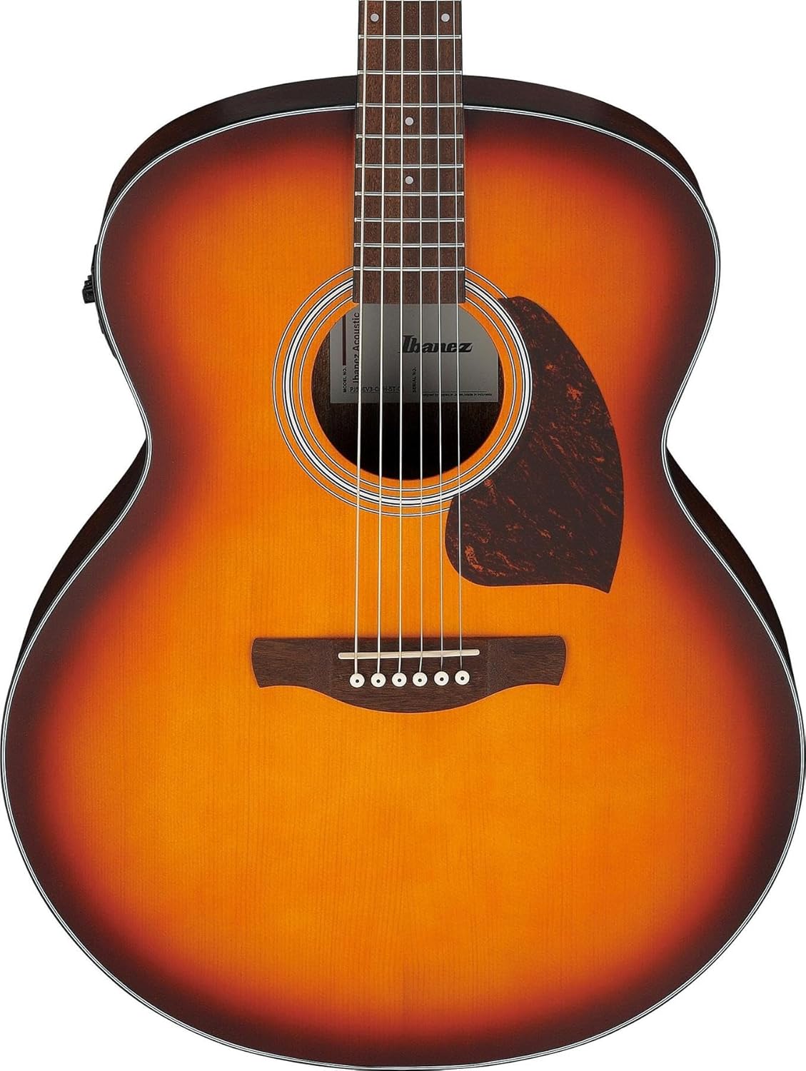 Ibanez PJ50E Acoustic-electric Guitar - Open-pore Vintage Amber Sunburst