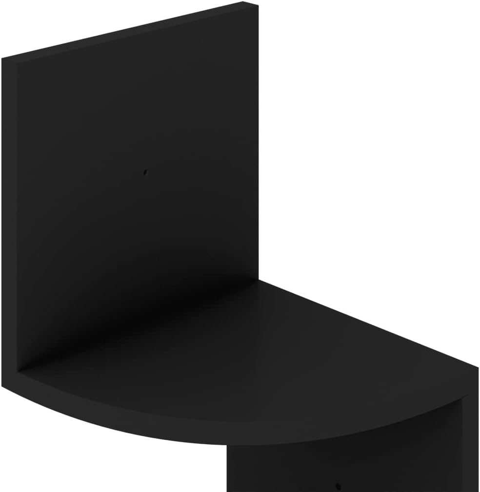 Corner Shelf,Floating Shelves for Wall,Easy-to-Assemble Wall Mount Corner Shelves for Bedrooms and Living Rooms Wall Corner Shelf Black 7.5